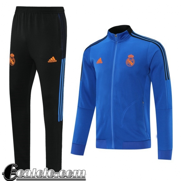 Full-Zip Giacca Real Madrid blu Uomo JK128 2021 2022