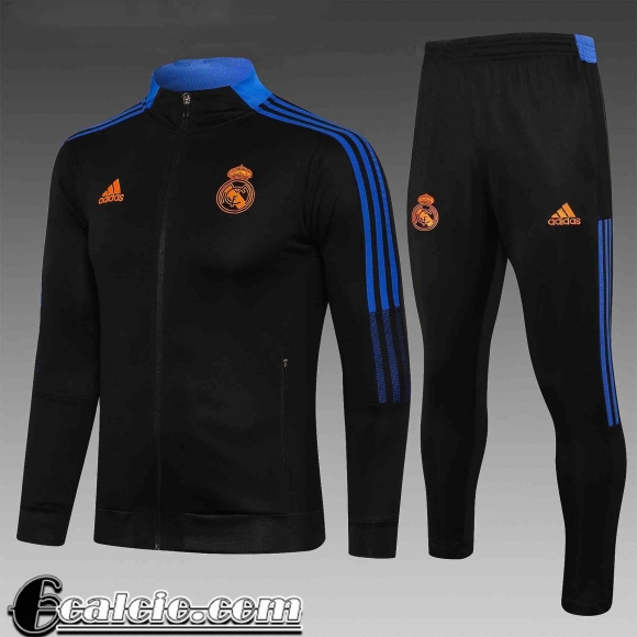 Full-Zip Giacca Real Madrid Nero Bambini TK57 2021 2022