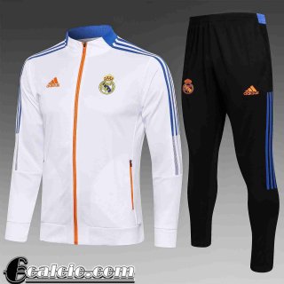 Full-Zip Giacca Real Madrid bianco Bambini TK58 2021 2022