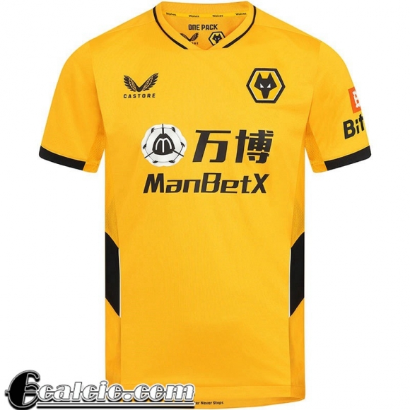 Maglia Calcio Wolverhampton Wanderers Prima Uomo 2021 2022