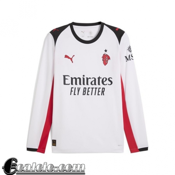 AC Milan Maglia Calcio Seconda Uomo Manga Larga 25-26