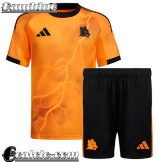 AS Roma Maglia Calcio Seconda Bambini 25-26