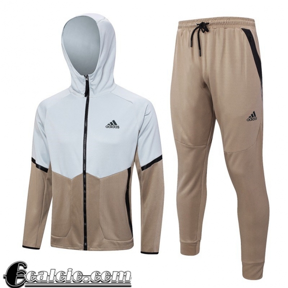 Full-Zip Giacca Cappuccio sport Bianco Uomo 23 24 B12