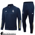 Full-Zip Real Madrid blu navy Uomo 23 24 B13