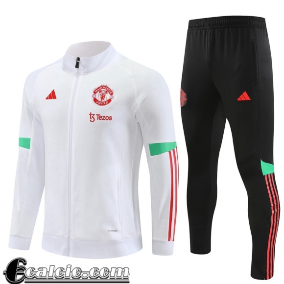 Full-Zip Manchester United Bianco Uomo 23 24 B32