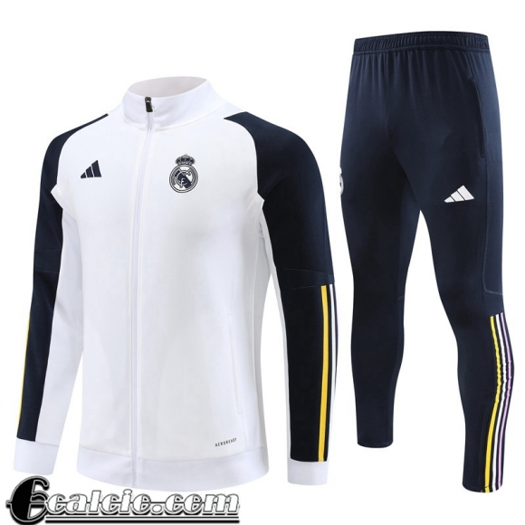 Full-Zip Real Madrid Bianco Uomo 23 24 B34