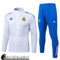 Real Madrid Full-Zip Giacca Uomo 25-26 B556 Real Madrid Full-Zip Giacca Uomo 25-26 B556