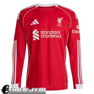 Liverpool Maglia Calcio Prima Uomo Manga Larga 25-26