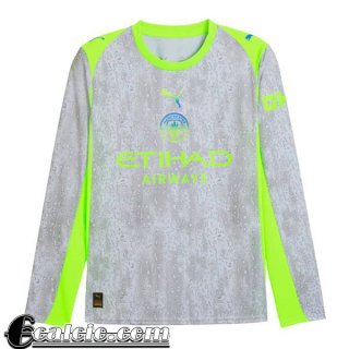 Manchester City Maglia Calcio Terza Uomo Manga Larga 25-26