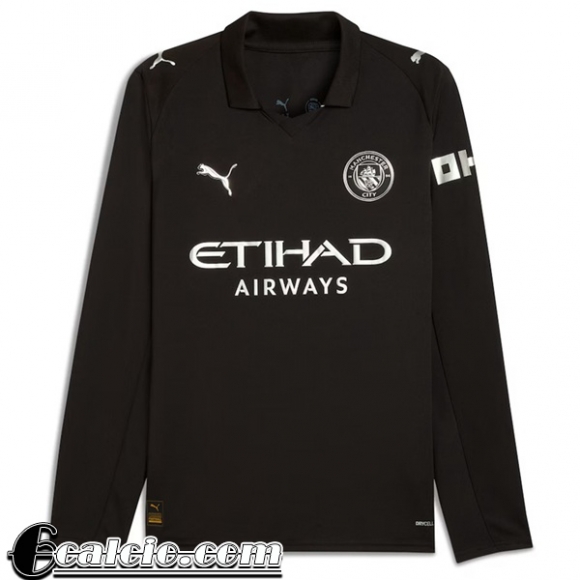 Manchester City Maglia Calcio Seconda Uomo Manga Larga 25-26