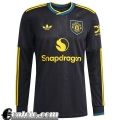 Manchester United Maglia Calcio Terza Uomo Manga Larga 25-26