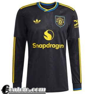 Manchester United Maglia Calcio Terza Uomo Manga Larga 25-26