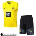 Tute Calcio Senza maniche Dortmund giallo Uomo 23 24 A61