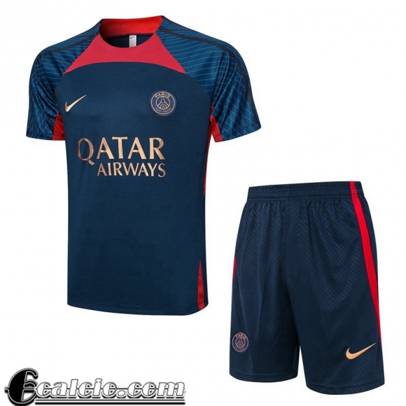 Tute Calcio T Shirt PSG blu navy Uomo 23 24 A65