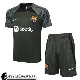 Tute Calcio T Shirt Barcellona verde scuro Uomo 23 24 A71