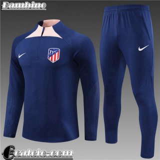 Tute Calcio + PANTALONI Atletico Madrid blu Bambini 23 24 C08