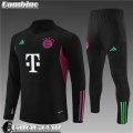 Tute Calcio + PANTALONI Bayern Monaco nero Bambini 23 24 C10