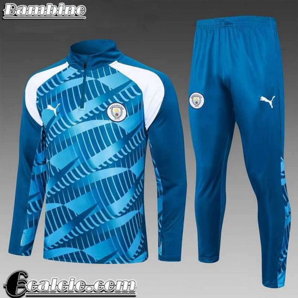 Tute Calcio + PANTALONI Manchester City blu Bambini 23 24 C24