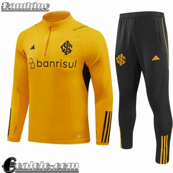 Tute Calcio + PANTALONI Internacional giallo Bambini 23 24 C28