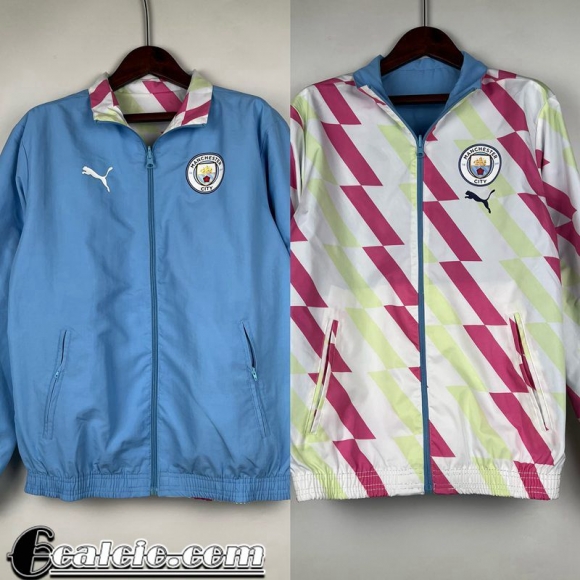 Giacca a vento Reversible Manchester City azzurro-bianco Uomo 23 24 D63