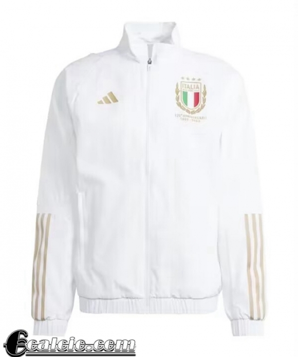 Giacca a vento Italia Bianco Uomo 23 24 D74