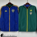 Giacca a vento Reversible Boca Juniors blu verde Uomo 23 24 D116