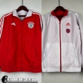 Giacca a vento Reversible Bayern Monaco rosso bianco Uomo 23 24 D120