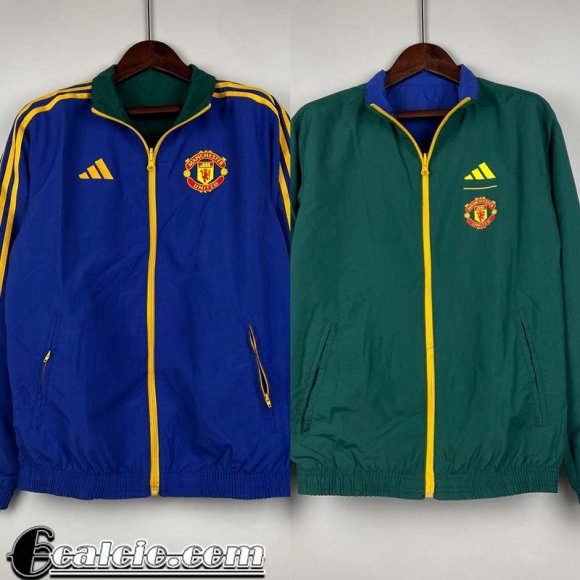 Giacca a vento Reversible Manchester United blu verde Uomo 23 24 D121