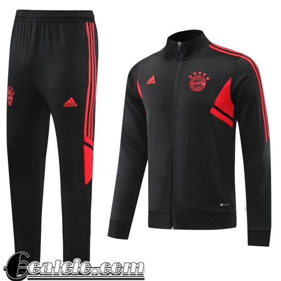 Full-Zip Giacca Bayern Monaco Nero Uomo 2022 23 JK506