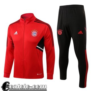 Full-Zip Giacca Bayern Monaco rosso Uomo 2022 23 JK521