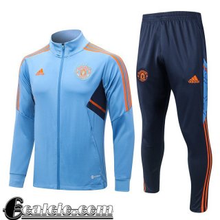 Full-Zip Giacca Manchester United azzurro Uomo 2022 23 JK530