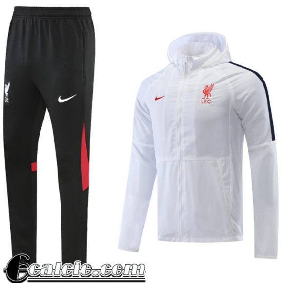 Giacca a vento Cappuccio Liverpool Bianco Uomo 2022 23 WK107