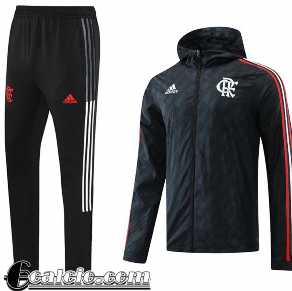 Giacca a vento Cappuccio Flamengo Nero Uomo 2022 23 WK108