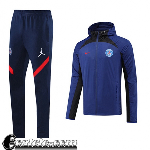 Giacca a vento Cappuccio PSG Paris blu Uomo 2022 23 WK112