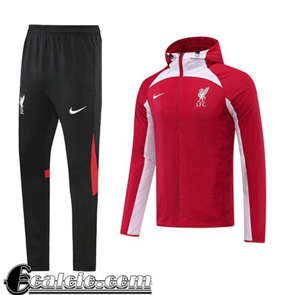 Giacca a vento Cappuccio Liverpool rosso Uomo 2022 23 WK115