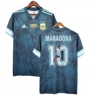 6calcio-Seconda Maglia Argentina Maradona #10 Edizione Commemorativa 2020 2021