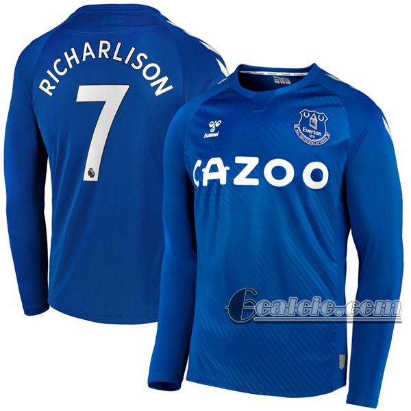 Everton Richarlison Prima Maglia Calcio Manica Lunga 2020 ...